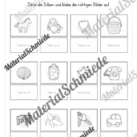 Silben klatschen: Arbeitsheft (1. & 2. Klasse) - Arbeitsblatt 05