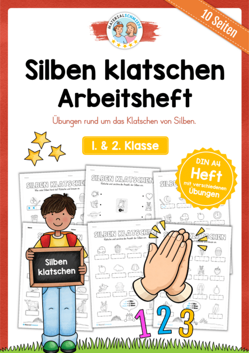 Silben klatschen: Arbeitsheft (1. & 2. Klasse)