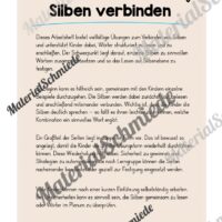 Arbeitsheft: Silben verbinden - 2. & 3. Klasse (13 Seiten) - Arbeitsblatt 01