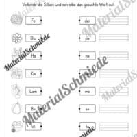 Arbeitsheft: Silben verbinden - 2. & 3. Klasse (13 Seiten) - Arbeitsblatt 04