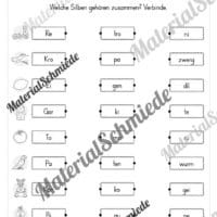 Arbeitsheft: Silben verbinden - 2. & 3. Klasse (13 Seiten) - Arbeitsblatt 05