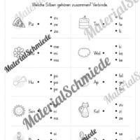 Arbeitsheft: Silben verbinden - 2. & 3. Klasse (13 Seiten) - Arbeitsblatt 06