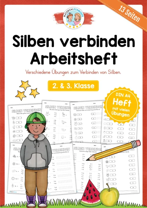 Arbeitsheft: Silben verbinden - 2. & 3. Klasse (13 Seiten)