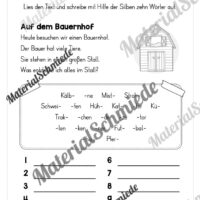 8 Silbenrätsel für die 3. & 4. Klasse - Arbeitsblatt 02