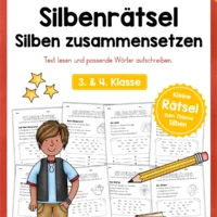 8 Silbenrätsel für die 3. & 4. Klasse