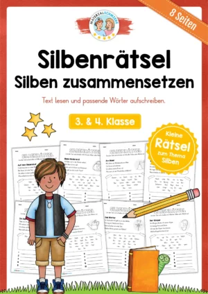 8 Silbenrätsel für die 3. & 4. Klasse