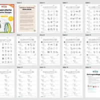 Silbenrutsche - Einfache Übungen (1. & 2. Klasse) - Überblick Arbeitsheft