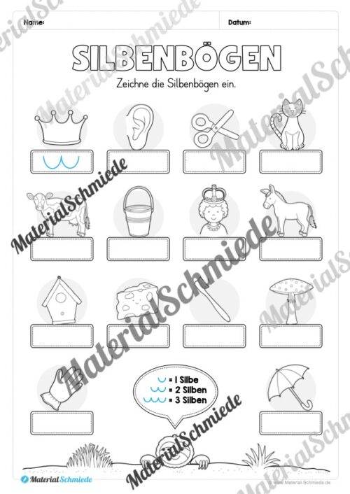 Fit in Deutsch: Wiederholungsaufgaben für die 1. Klasse (30 Arbeitsblätter) - Vorschau 02
