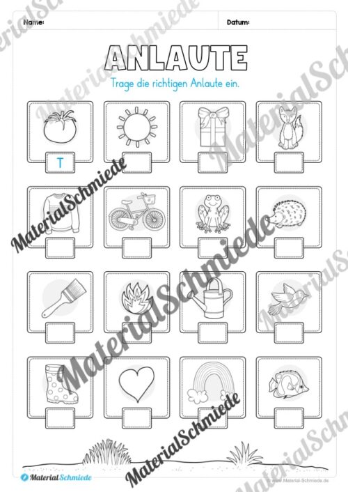 Fit in Deutsch: Wiederholungsaufgaben für die 1. Klasse (30 Arbeitsblätter) - Vorschau 03