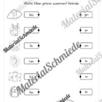 Fit in Deutsch: Wiederholungsaufgaben für die 1. Klasse (30 Arbeitsblätter) - Vorschau 06