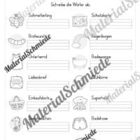 Fit in Deutsch: Wiederholungsaufgaben für die 1. Klasse (30 Arbeitsblätter) - Vorschau 15