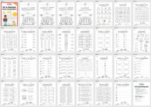 Fit in Deutsch: Wiederholungsaufgaben für die 1. Klasse (30 Arbeitsblätter) – Überblick Fit in Deutsch: Wiederholungsaufgaben für die 1. Klasse (30 Arbeitsblätter) – Überblick