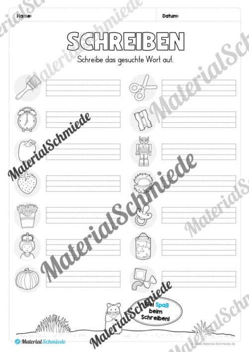 Fit in Deutsch: Wiederholungsaufgaben für die 2. Klasse (30 Arbeitsblätter) - Vorschau 06