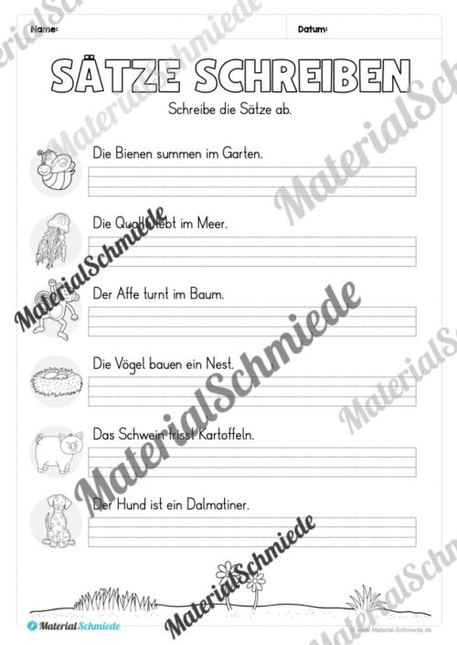 Fit in Deutsch: Wiederholungsaufgaben für die 2. Klasse (30 Arbeitsblätter) - Vorschau 12