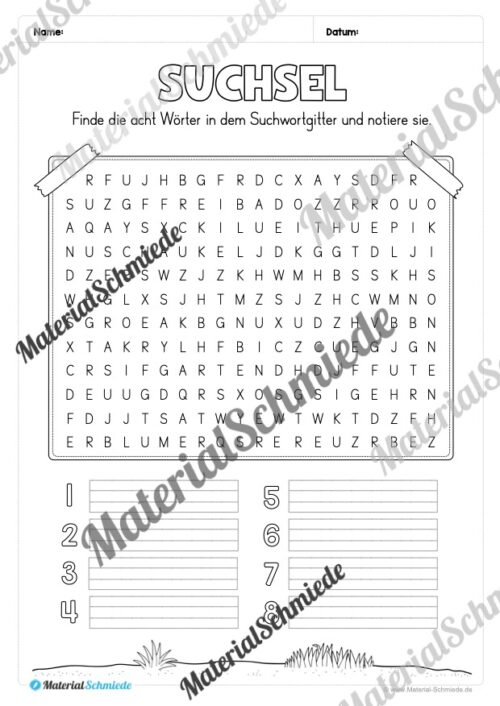 Fit in Deutsch: Wiederholungsaufgaben für die 2. Klasse (30 Arbeitsblätter) - Vorschau 17
