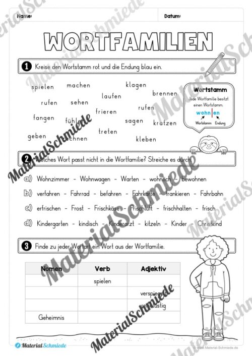 Fit in Deutsch: Wiederholungsaufgaben für die 4. Klasse (Vorschau 10)