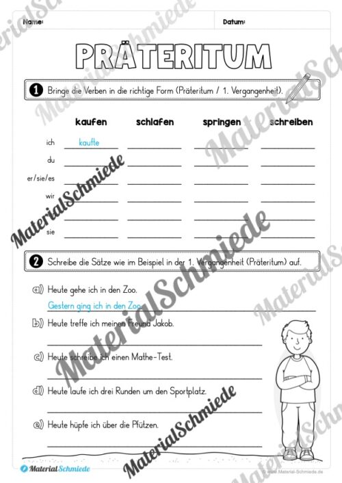 Fit in Deutsch: Wiederholungsaufgaben für die 4. Klasse (Vorschau 19)