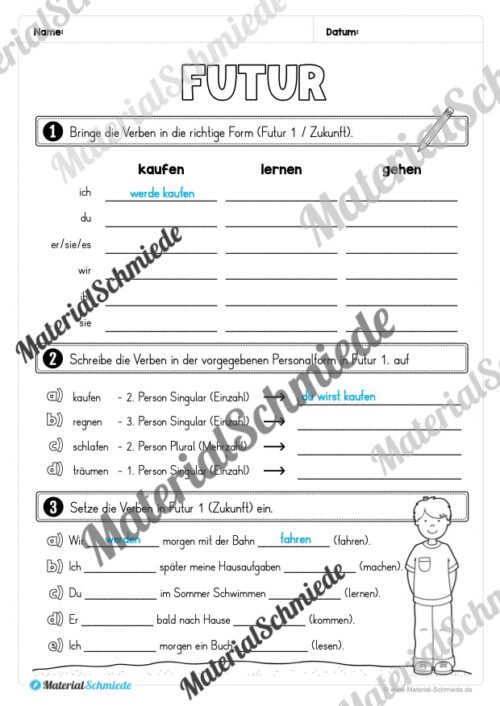 Fit in Deutsch: Wiederholungsaufgaben für die 4. Klasse (Vorschau 21)