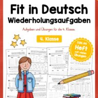 Fit in Deutsch: Wiederholungsaufgaben für die 4. Klasse (30 Arbeitsblätter)