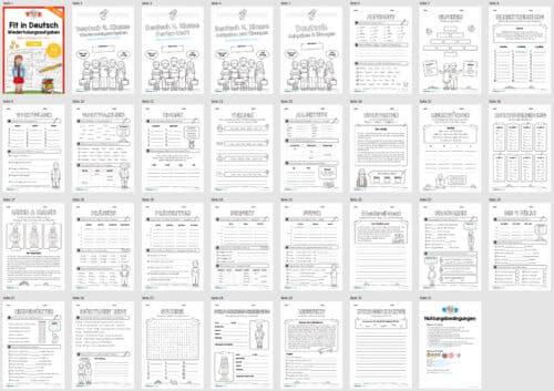 Fit in Deutsch: Wiederholungsaufgaben für die 4. Klasse (Überblick)