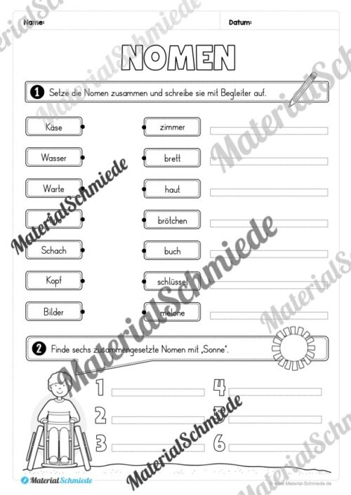 Fit in Deutsch: Wiederholungsaufgaben für die 3. Klasse (Vorschau 10)