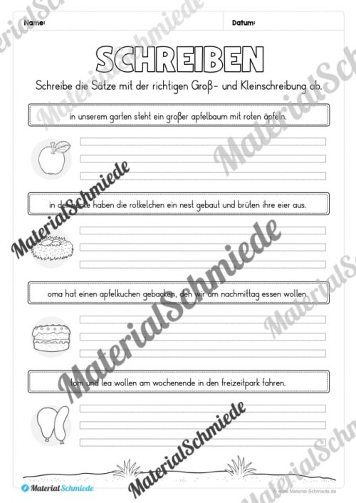 Fit in Deutsch: Wiederholungsaufgaben für die 3. Klasse (Vorschau 16)