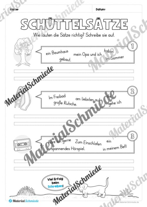 Fit in Deutsch: Wiederholungsaufgaben für die 3. Klasse (Vorschau 18)