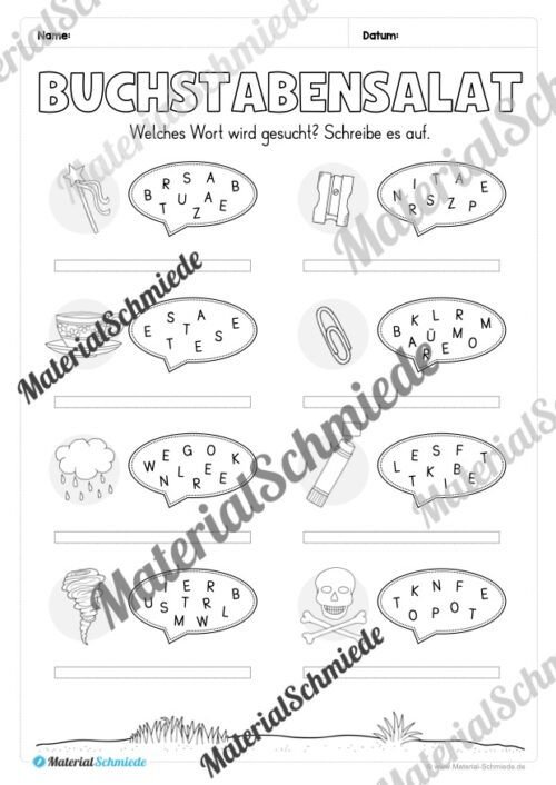 Fit in Deutsch: Wiederholungsaufgaben für die 3. Klasse (Vorschau 19)
