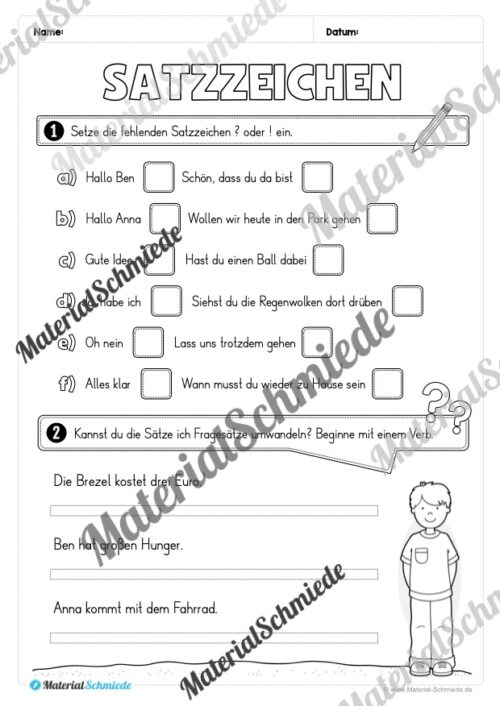 Fit in Deutsch: Wiederholungsaufgaben für die 3. Klasse (Vorschau 21)