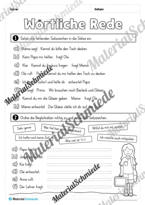 Fit in Deutsch: Wiederholungsaufgaben für die 3. Klasse (Vorschau 22)