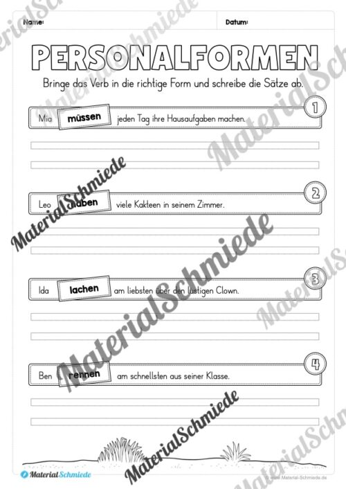 Fit in Deutsch: Wiederholungsaufgaben für die 3. Klasse (Vorschau 26)