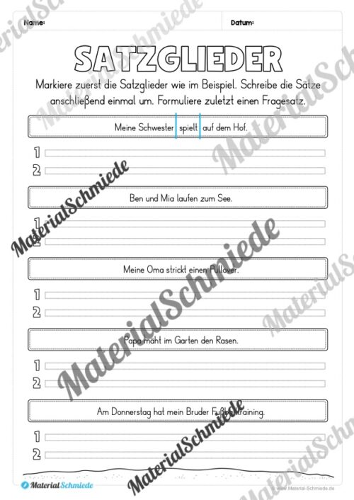 Fit in Deutsch: Wiederholungsaufgaben für die 3. Klasse (Vorschau 27)