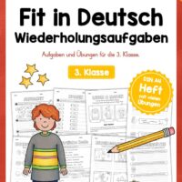Fit in Deutsch: Wiederholungsaufgaben für die 3. Klasse (30 Arbeitsblätter)