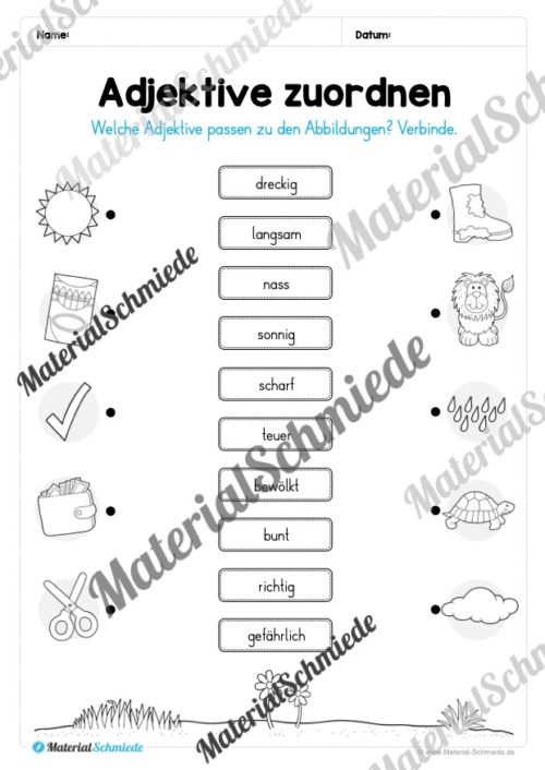 Materialpaket Adjektive (Vorschau 05)