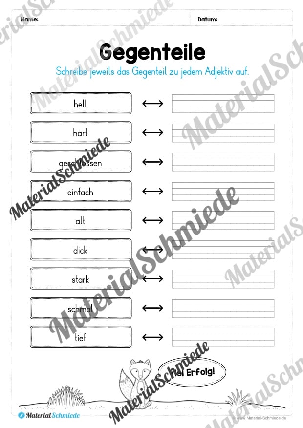 Materialpaket Adjektive (Vorschau 15)