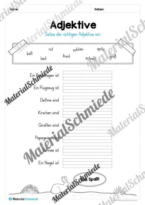 Materialpaket Adjektive (Vorschau 27)