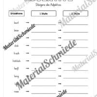 Adjektive steigern (Arbeitsblatt 05)