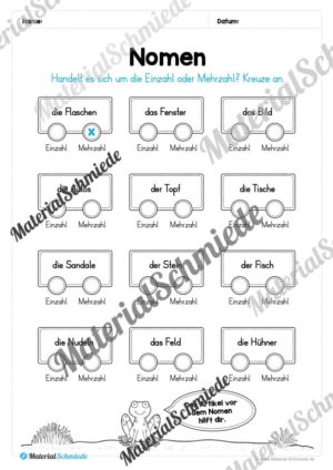 Materialpaket Wortarten (Vorschau 05)