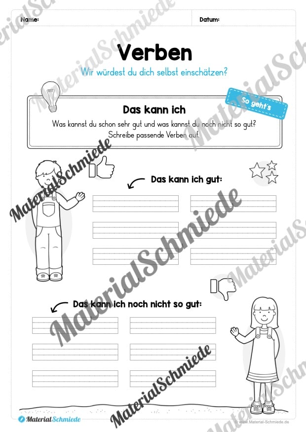 Materialpaket Wortarten (Vorschau 10)