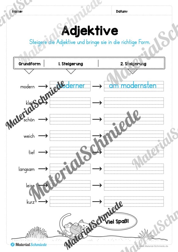 Materialpaket Wortarten (Vorschau 17)