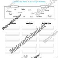 Materialpaket Wortarten (Vorschau 19)