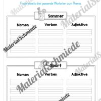 Materialpaket Wortarten (Vorschau 25)