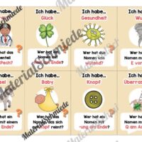 Lesespiel Nomen (40 Karten) - Arbeitsblatt 02