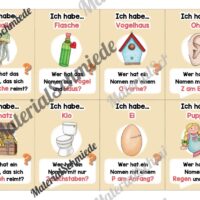 Lesespiel Nomen (40 Karten) - Arbeitsblatt 03