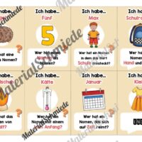 Lesespiel Nomen (40 Karten) - Arbeitsblatt 05
