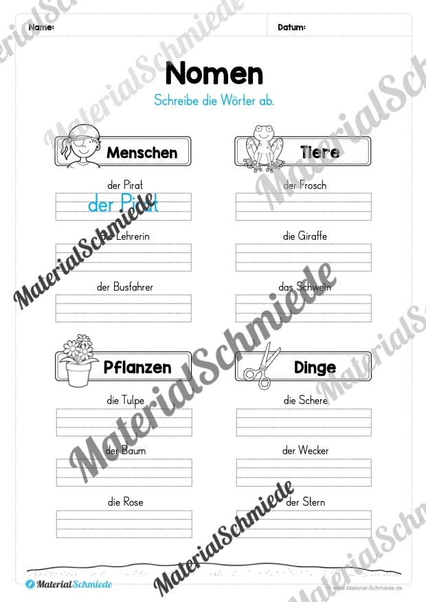 Materialpaket Nomen (Vorschau 07)