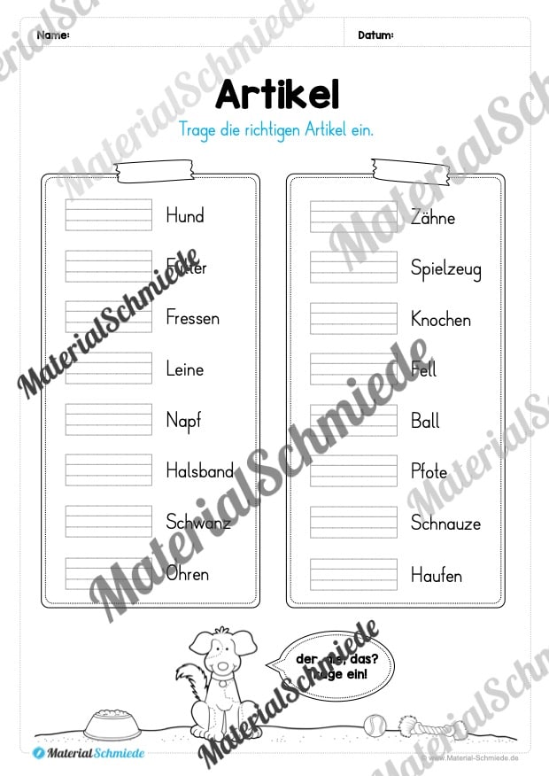 Materialpaket Nomen (Vorschau 11)