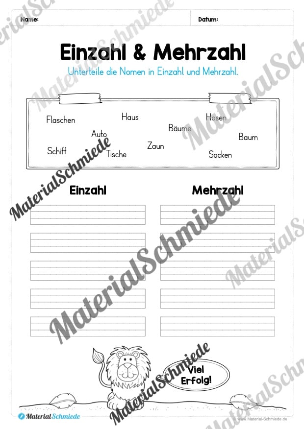 Materialpaket Nomen (Vorschau 15)