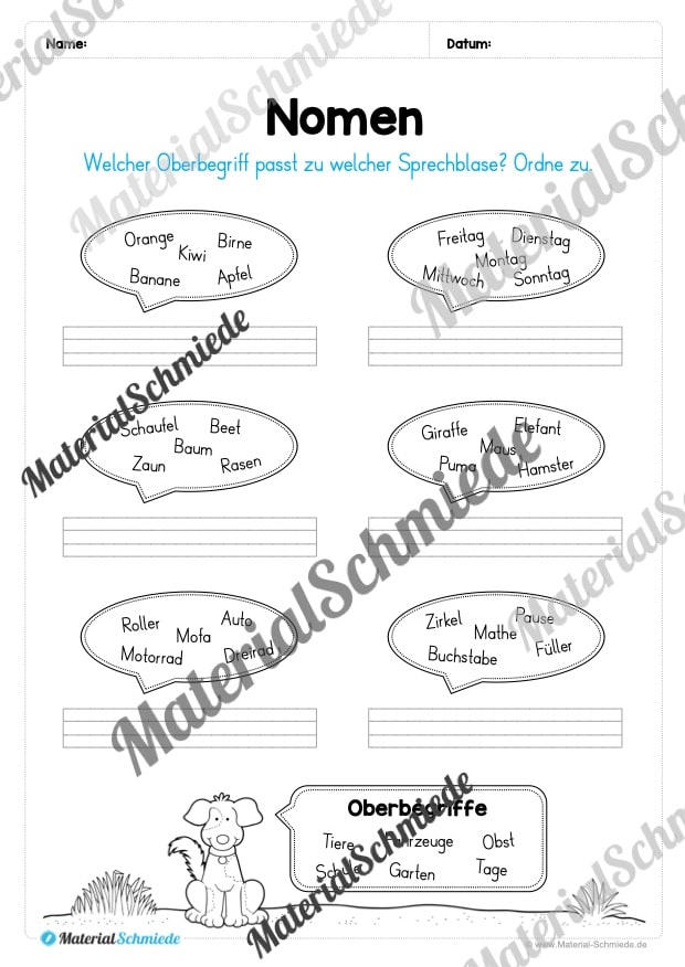 Materialpaket Nomen (Vorschau 21)