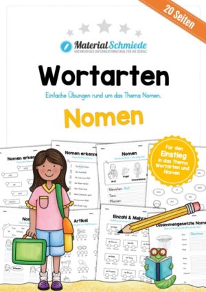 Materialpaket Nomen (20 Arbeitsblätter)